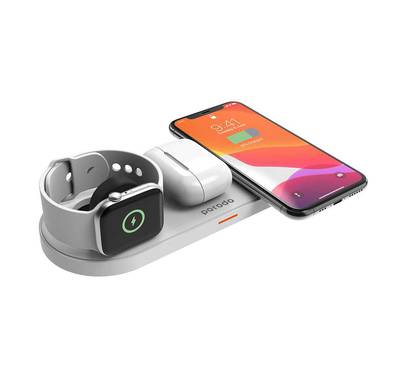 Wireless Charger Porodo PD-FWCH001-WH Wireless Slim Charging Station - White