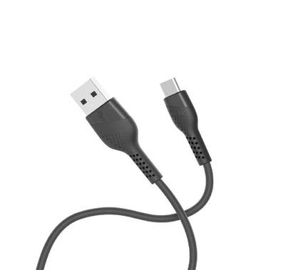 Length: 1.2m Color : Black Grey KV-CB021B 5A Type-C/USB-C to USB Nylon Weave Charging Data Cable Black Grey 