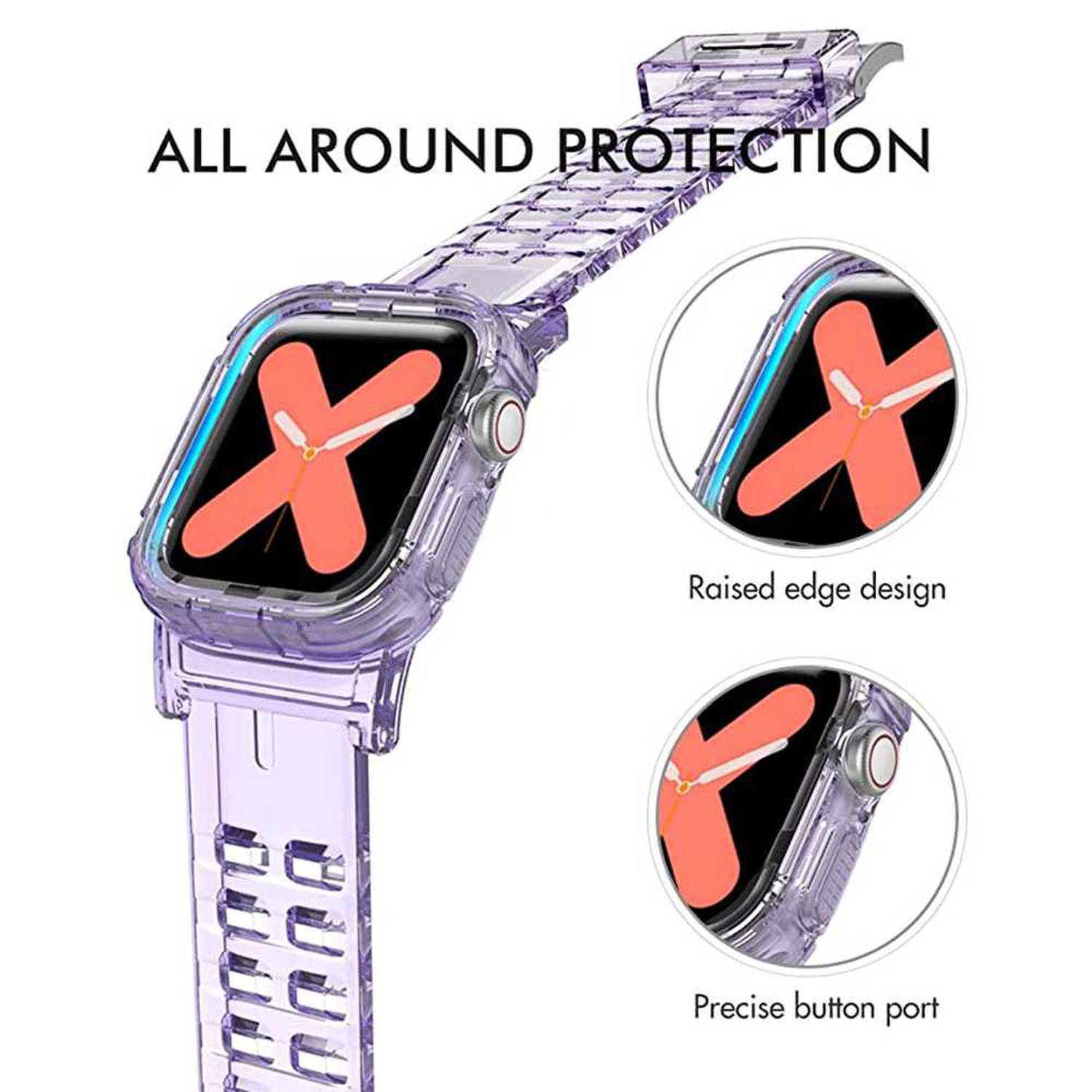 Transparent belt sales watch
