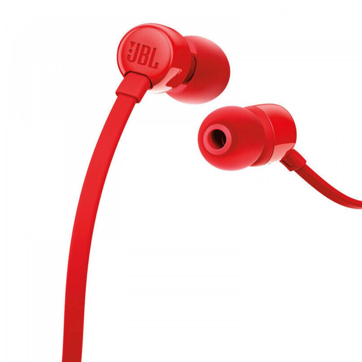 Buy JBL T110 Wired Universal In Ear Headphones in UAE Wired Red Color T110RED
