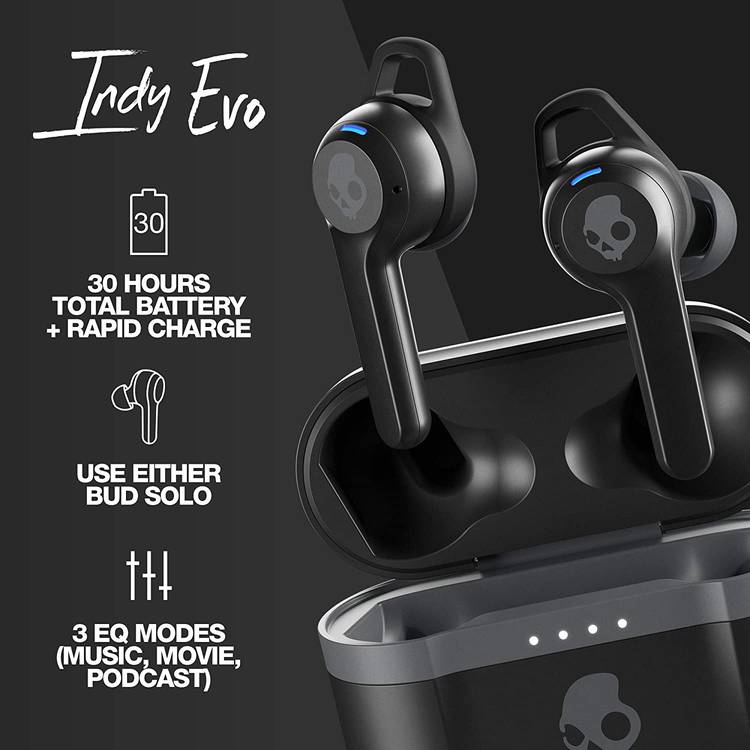 Skullcandy Indy Evo True Wireless In Ear Earphones with Call