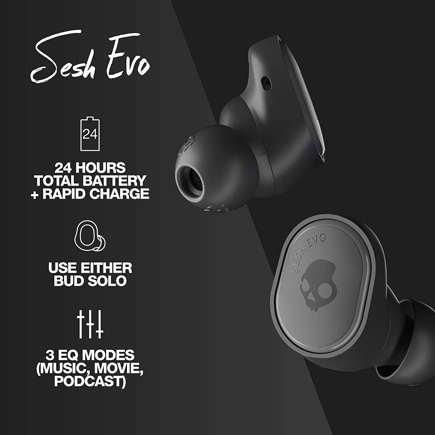 Skullcandy Sesh Evo True Wireless In Ear Earphones with Call