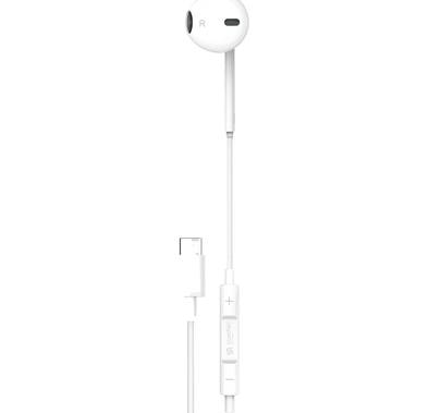 Porodo Soundtec Mono Earphone with Type-C Connector, 3-Bu...