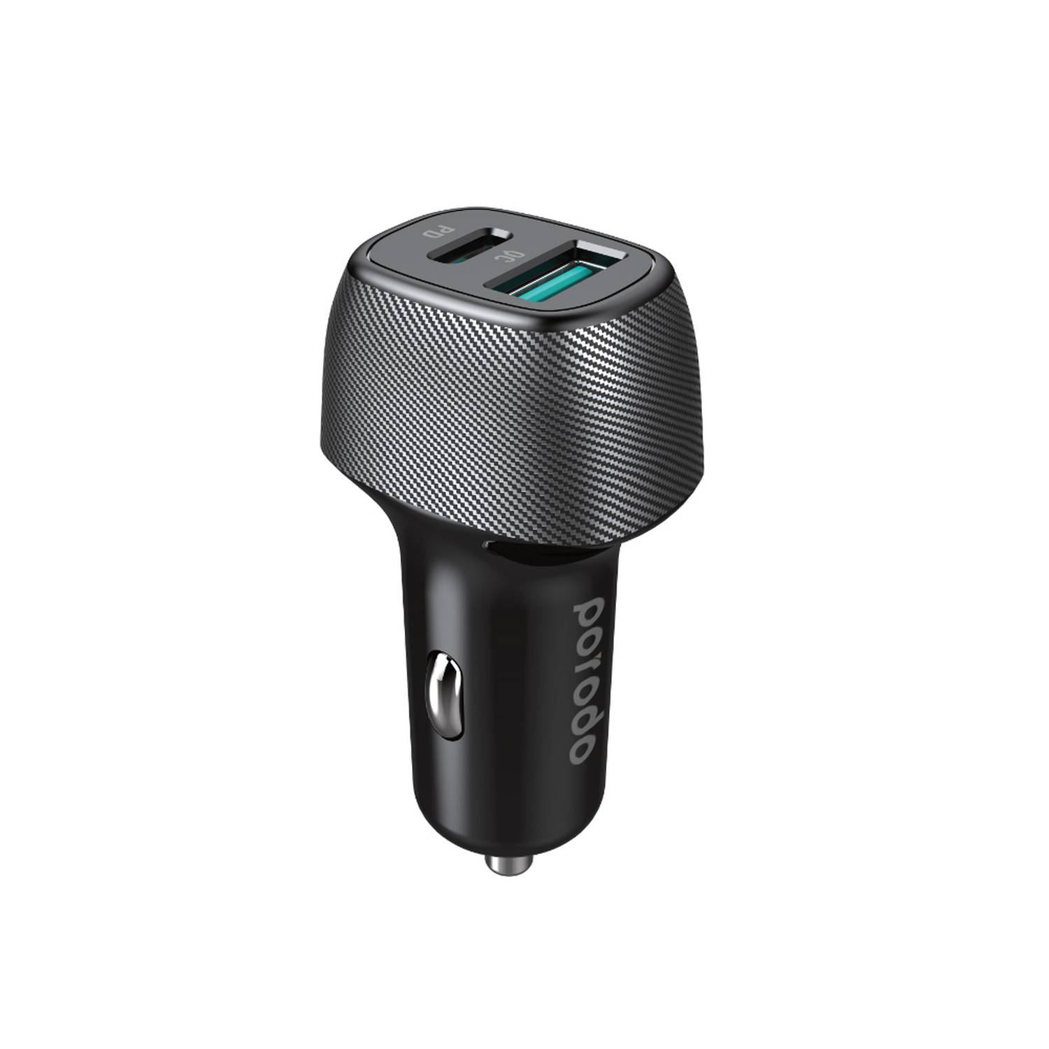 Porodo 36W Dual Port Car Charger with 9m Braided Cable