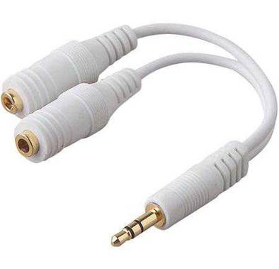Audio Y Cable Belkin F8V234eaWHT-APL Speaker & Headphone Splitter 3.5mm