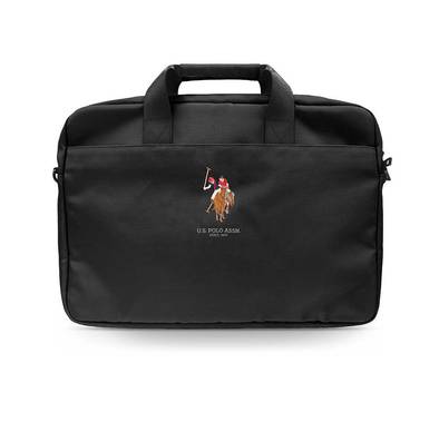 CG Mobile U.S.Polo Assn. Computer Bag 15" with Adjustable Shoulder Strap Compatible for MacBook, Slim Lightweight Portable Storage Bag, Protective Case Cover with Zipper