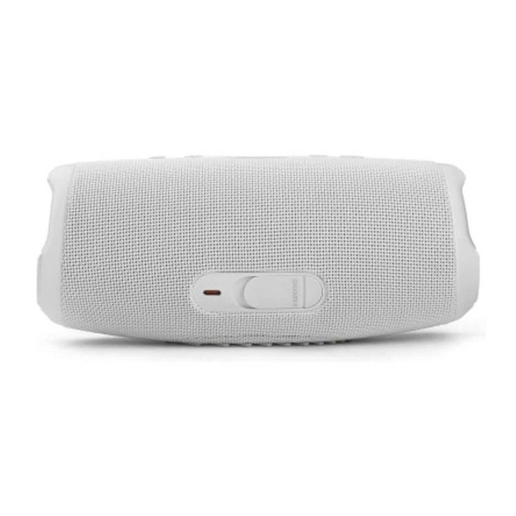 JBL Charge 5 Portable Waterproof Bluetooth Speaker with JBL Original Pro Sound, Wireless Streaming via Bluetooth, 20 Hours Battery Life, Built-in Power Bank, Rechargeable Battery - White