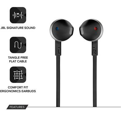 Enjoy Bass Sound with JBL Wired Headphones