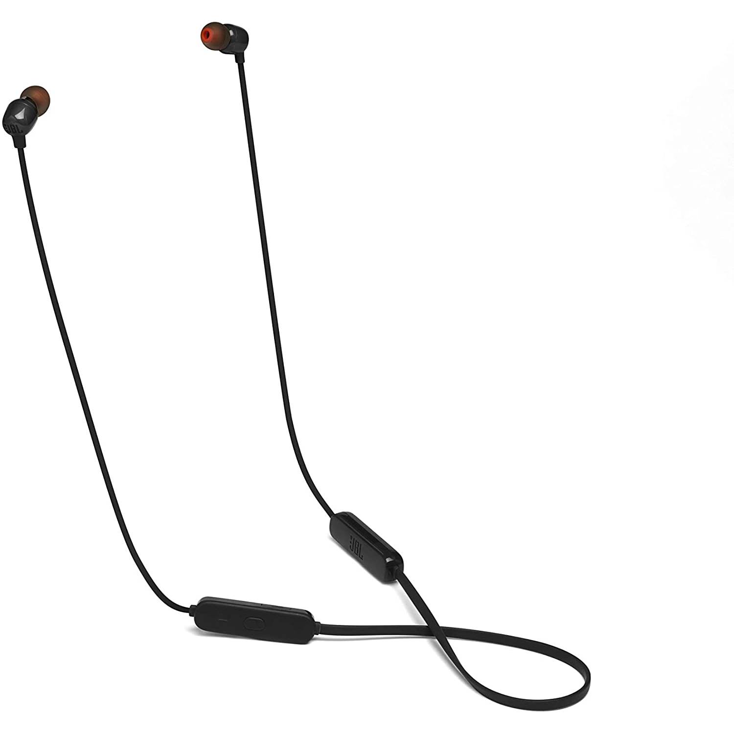 JBL T115BT Wireless In Ear Headphones Pure Bass Sound JBLT115BTBLK