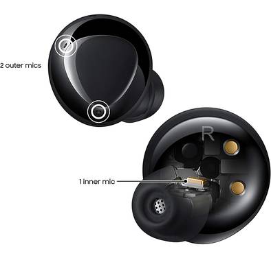 Samsung Galaxy Buds True Wireless Earbuds w All Day Battery Audio Quality Noise Cancellation SM R175NZ BK