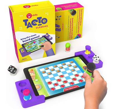 Tacto Classics by PlayShifu (app Based) - Interactive Board Games for Family Game Night, Strategy Games Gifts for Boys & Girls for Ages 4+