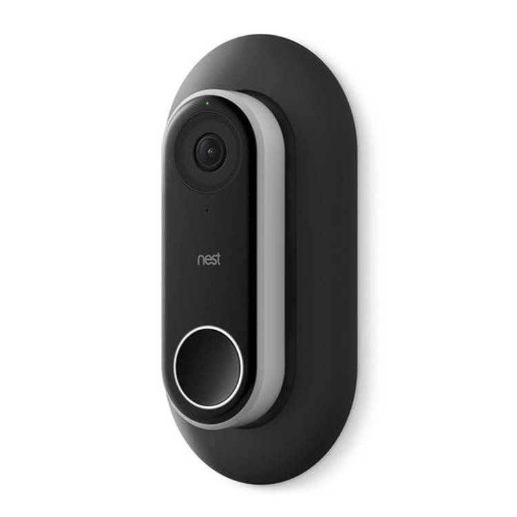 elago Wall Plate for Google Nest Hello Video Doorbell Black Design