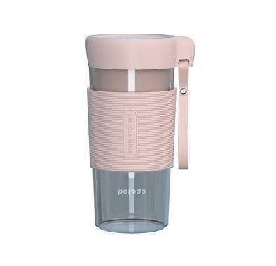 Porodo Portable Juicer with 350mL Capacity, 50W High-Power Motor, Stainless Steel Blades, 2200mAh Battery Capacity, Convenient Carry Strap - Pink