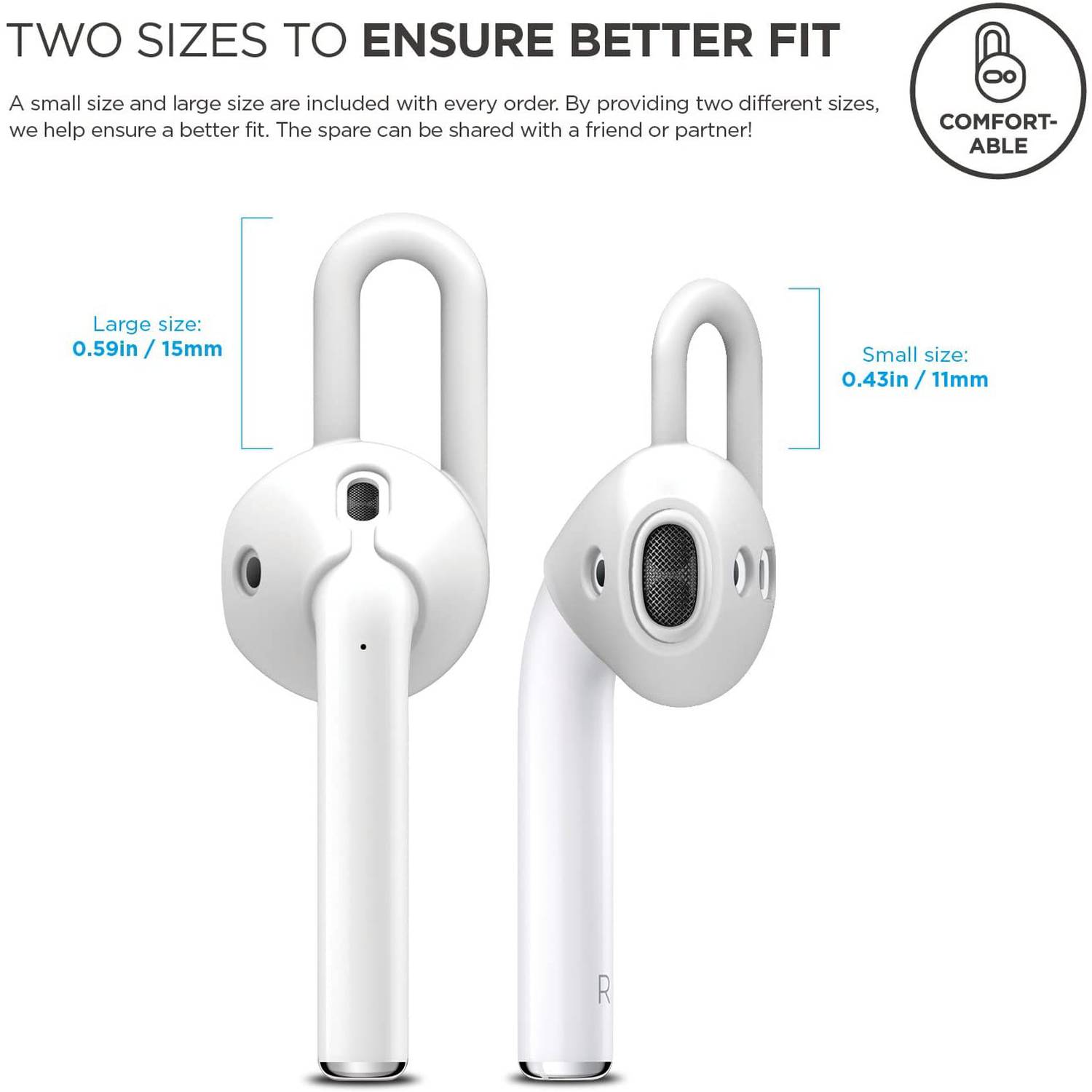 Do apple airpods hotsell come in different sizes