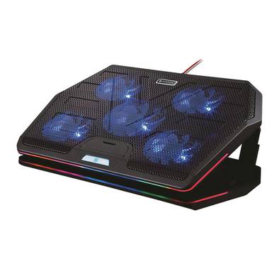 Laptop Cooling Pad Porodo PDX110-BK Gaming Multi-Fan Cooling Pad - Black