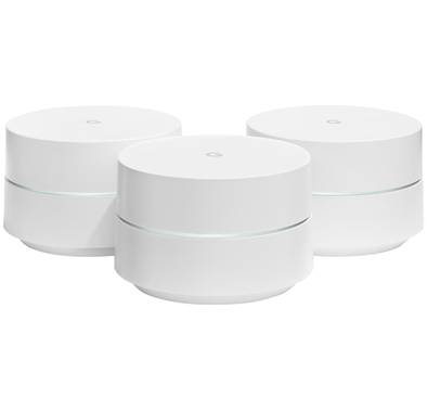 Google Wifi Router (3-Pack) is Scalable & Flexible Connected Wi-Fi System  Replaces Existing Router to provide Consistently Strong signal - White
