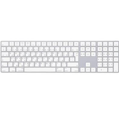 Apple Magic Keyboard with Numeric Keypad (Wireless) Arabic Built-in Rechargeable Battery - Silver