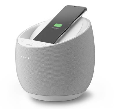 Belkin Smart Speaker G1S0001my-WHT Smart Speaker with Wireless Charger - White