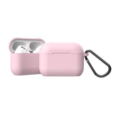 Green Lion Berlin Series Case for AirPods Pro with Anti-Lost Ring, Anti-scratch, Anit-fingerprint, Easy Installation, Silicone Material, Slim and Lightweight - Pink