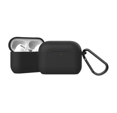 Green Lion Berlin Series Case for AirPods Pro with Anti-Lost Ring, Anti-scratch, Anit-fingerprint, Easy Installation, Silicone Material, Slim and Lightweight - Black