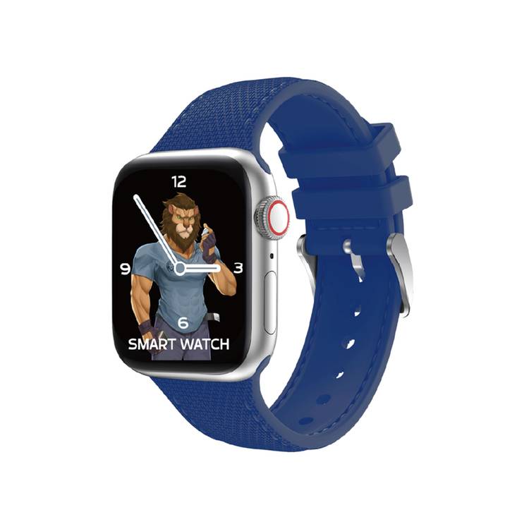 Green Lion Elite Silicone with Style Strap for Apple Watch 38/40mm, Comfortable Fit, Adjustable Strap, Lightweight Design - Blue