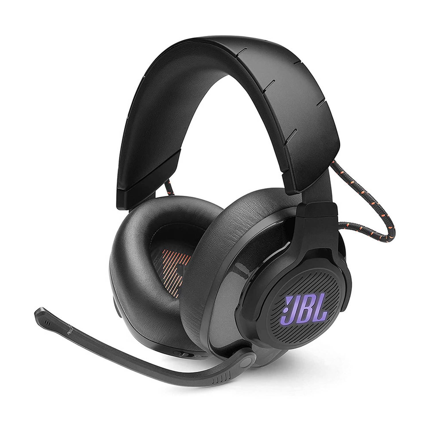 JBL Quantum 200 Wired Over-ear Gaming Headphones with Flip-up Mic, Black