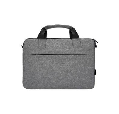 Green Lion Pulito Shockproof Laptop Bag 15.6" Slim Briefcase Handle Bag, Adjustable Shoulder Strap, Protective Laptop Carrying Case for Business, Travel, Casual & School - Gray