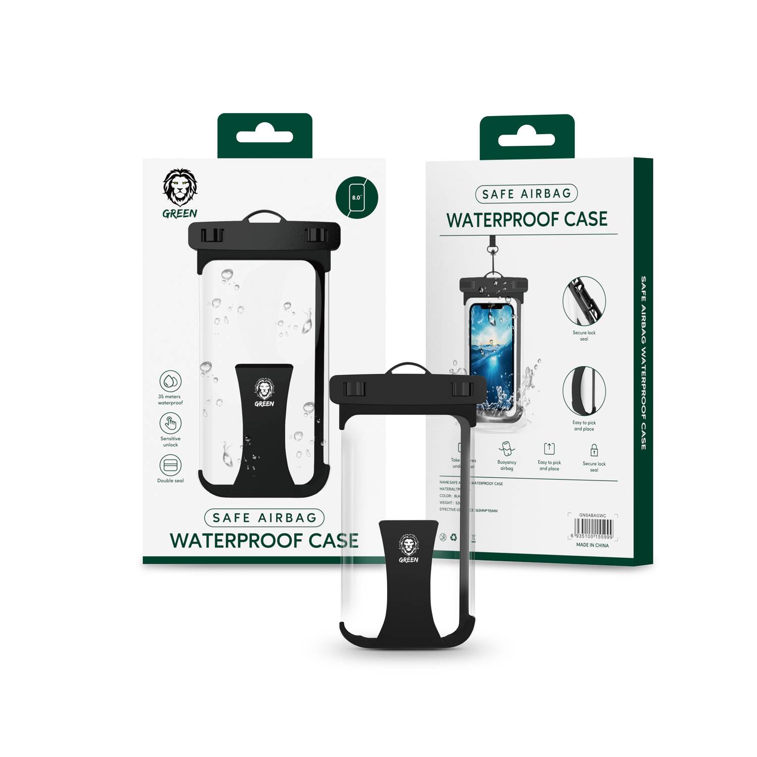 Secure Lock Seal Sensitive Unlock with Green Lion Universal