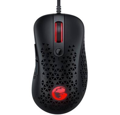 GameSir GM500 Ultralight Ergonomic Wired Gaming Mouse 12000 DPI PWM3360 Sensor with Strong Skeleton Design, Featherweight Braided Cable, Plug & Play