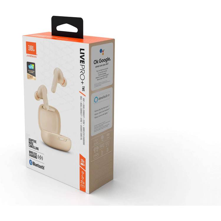 JBL Live Pro+ TWS True Wireless Adaptive Noise Cancelling Earbuds with Smart Ambient, 28-hours Batte (LIVEPROPTWSBEG) JBL Live Pro+ TWS True Wireless Adaptive Noise Cancelling Earbuds with Smart Ambient, 28-hours Batte (LIVEPROPTWSBEG)