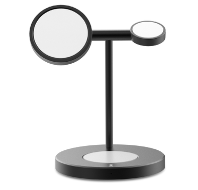 Green 3 in 1 Magnetic Fast Wireless Charger 15W - Black