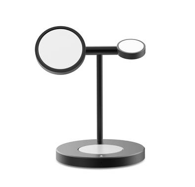 Green 3 in 1 Magnetic Fast Wireless Charger 15W - Black