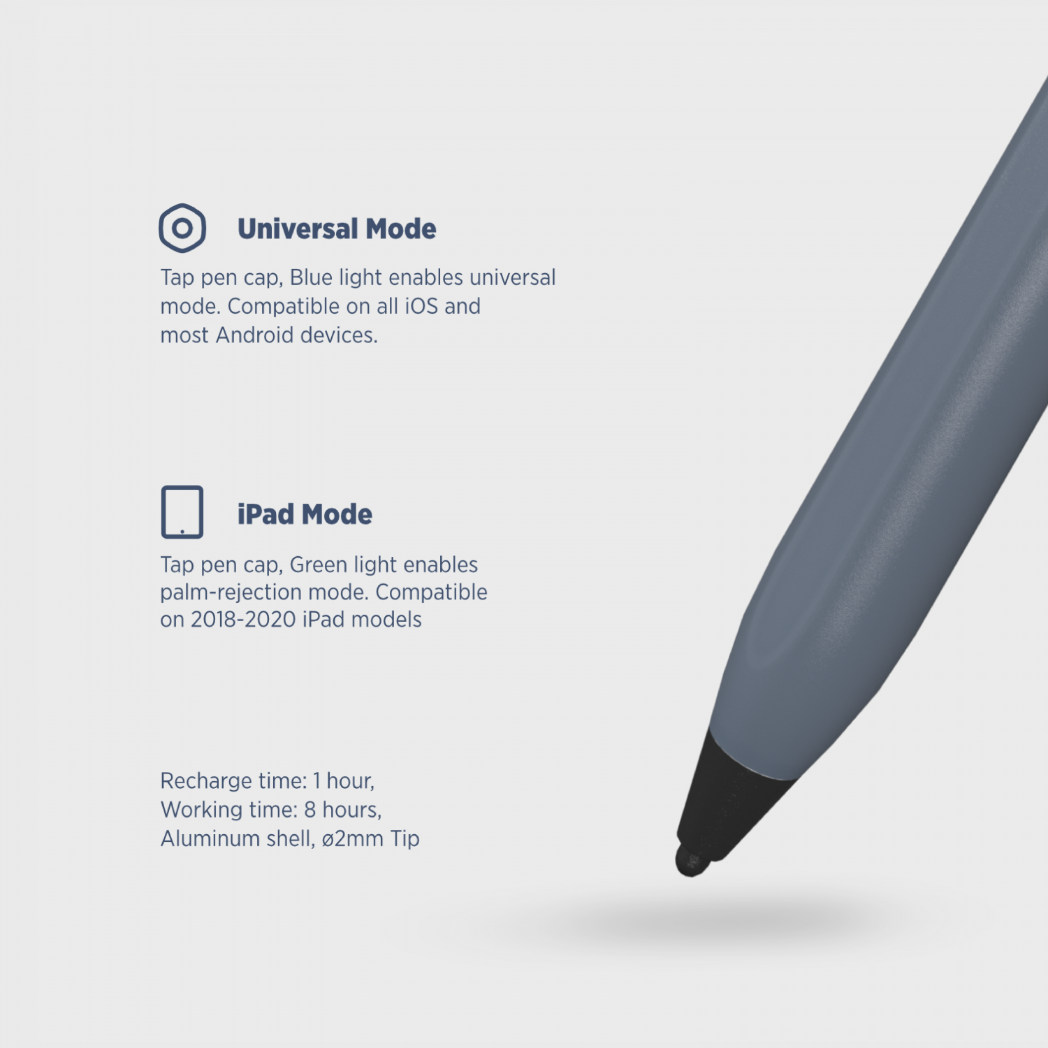 Pen Enabled Tabletuniversal Stylus Pen For Apple Pencil & Ipad, Compatible  With Iphone & Samsung