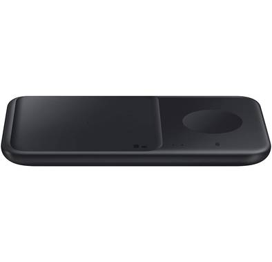 Samsung Wireless Charger Duo w/ LED Dim Light Charging Status Compatible for Samsung Galaxy Phone, Watch, Case-friendly 3mm, Fast Wireless Charging Pad 7.5W Qi Enabled - White