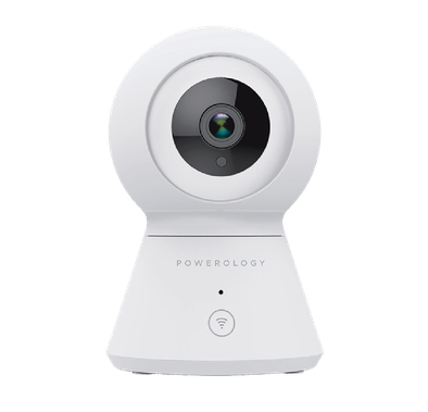 Powerology Wi-Fi Smart Home Camera 1080 Full HD 355° Horizontal and 110° Vertical Movement with Embedded Mic & Speaker, Motion Detection Sensor, Two-Way Audio Talk ( CCTV )