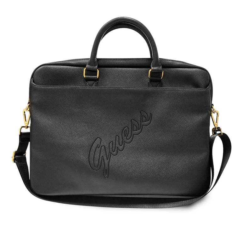 CG Mobile Guess PU Saffiano Script Computer Bag Black GUCB15PUSASBK