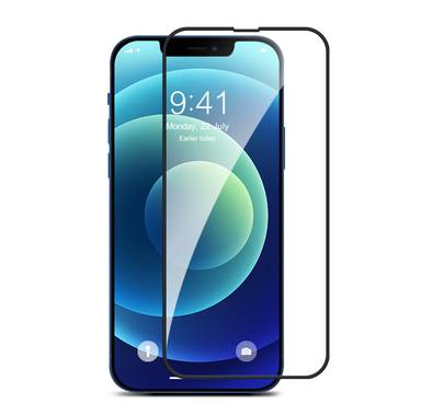 Devia Van Series Full Screen Silicone Edge Twice-Tempered Glass Compatible for iPhone 13 Pro Max (6.7") Easy Installation, Anti-Scratch , Screen Guard with Alignment Frame