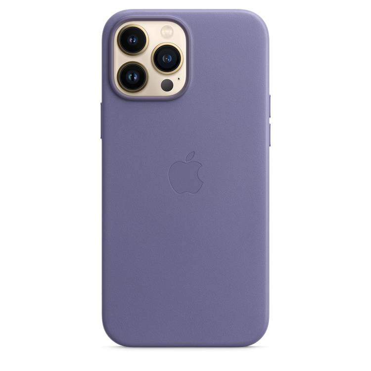 Apple Leather Case with MagSafe Compatible for iPhone 13 Pro Max (6.7") - Wisteria