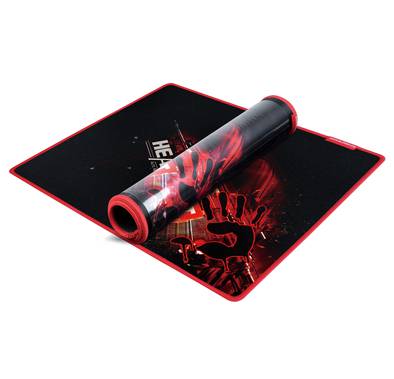 Bloody B-070 Offence Armor Gaming Mouse Pad (430 x 350 x 4mm) Smooth Surface Mouse Mat, Non-Slip Rubber Base, Knitted Craft Edges for Durability - Black