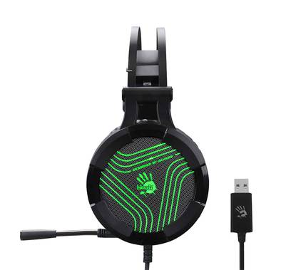 Gaming Headset Bloody G530S with Dazzling Single Green Lighting