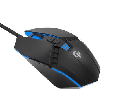 Porodo Gaming 7D Wired LED Mouse 8000 DPI - Black	
