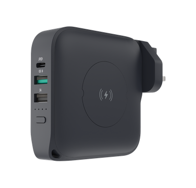 Powerology Compact Design Wall Charger Power Bank 10000mA...