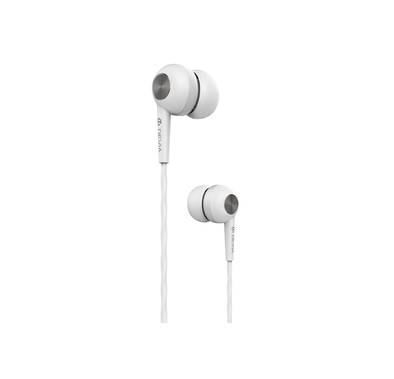 Devia Idrawer Series In-Ear Wired Earphones with Tangle-free Cable, Noise Reduction, Multiple Sizes of Silicone Ear Tips, Clear Sound with Enhanced Bass and Treble, 10mm Dynamic Driver, 3.5mm Audio Connector - White