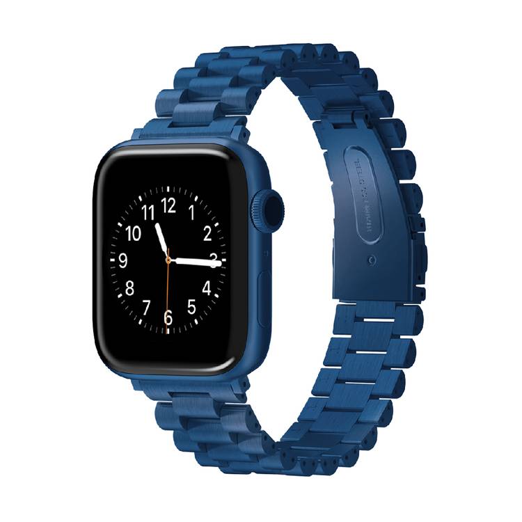Blue metal best sale strap watches