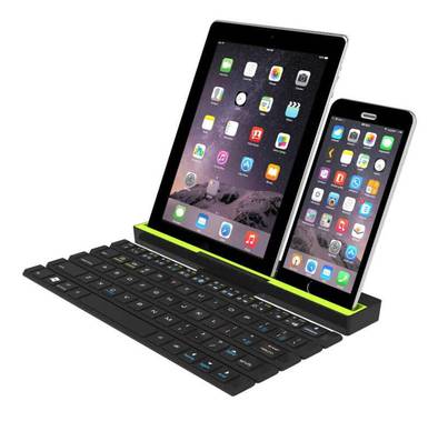 Green Lion Multi-Functional Rollable Wireless Keyboard ( Arabic / English ) - Black