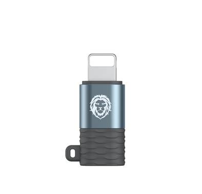 Green Micro to Lightning Connector Adapter - Black/Silver
