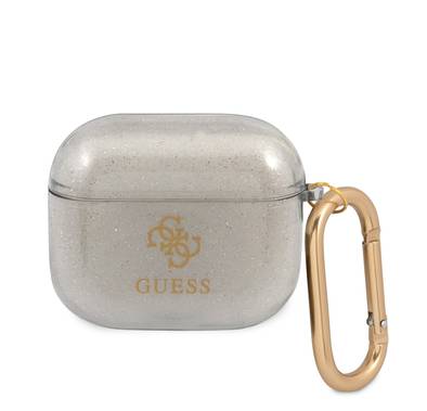 Guess TPU Colored Glitter Case for Airpods 3 - Black