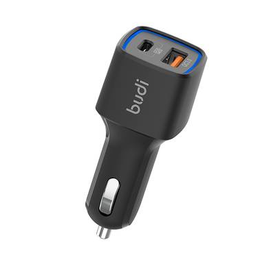 Budi Car Charger PD De Voiture 18W - Black