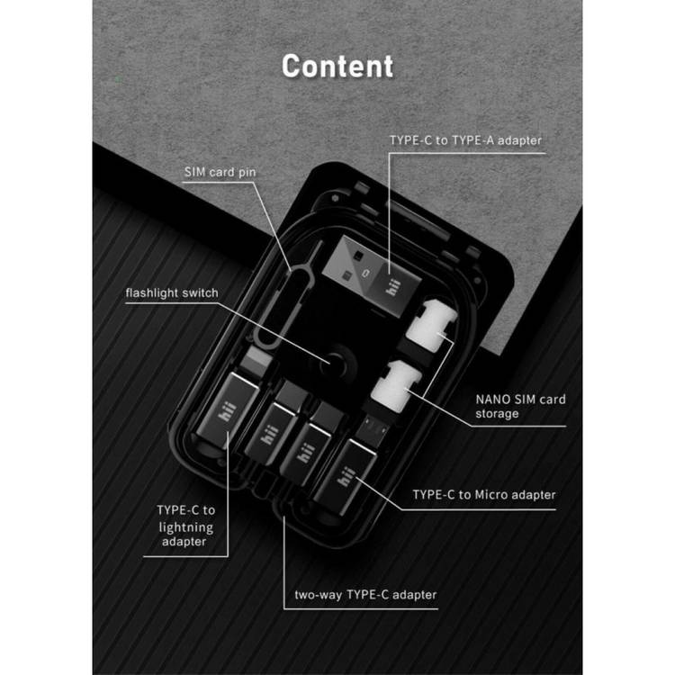 Budi Wireless Charger Multi Functional Box - Black (M8J515W-BLK)