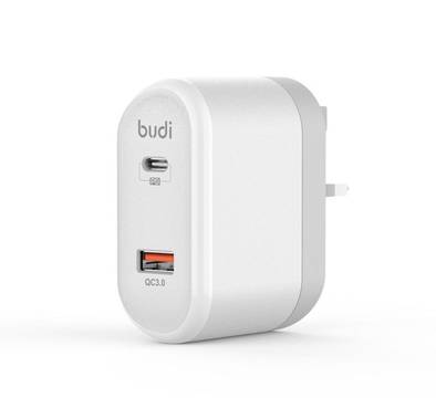 Budi Type-C PD Charger 5V / 9V / 12V QC3.0+ - White